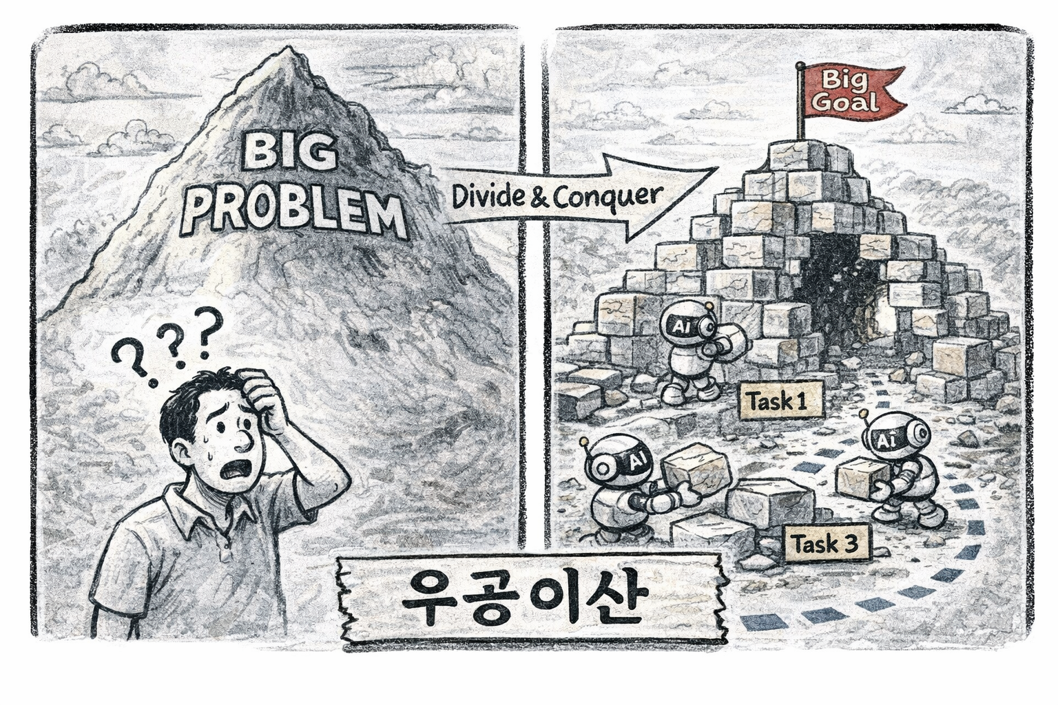 우공이산 : 나눠서 정복해야 한다