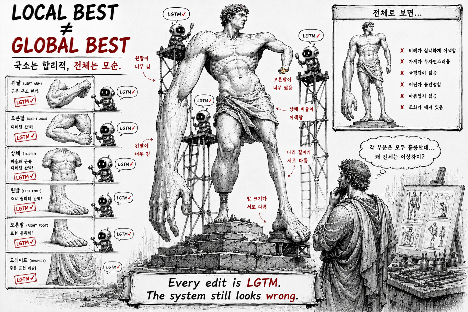 Local best ≠ Global best