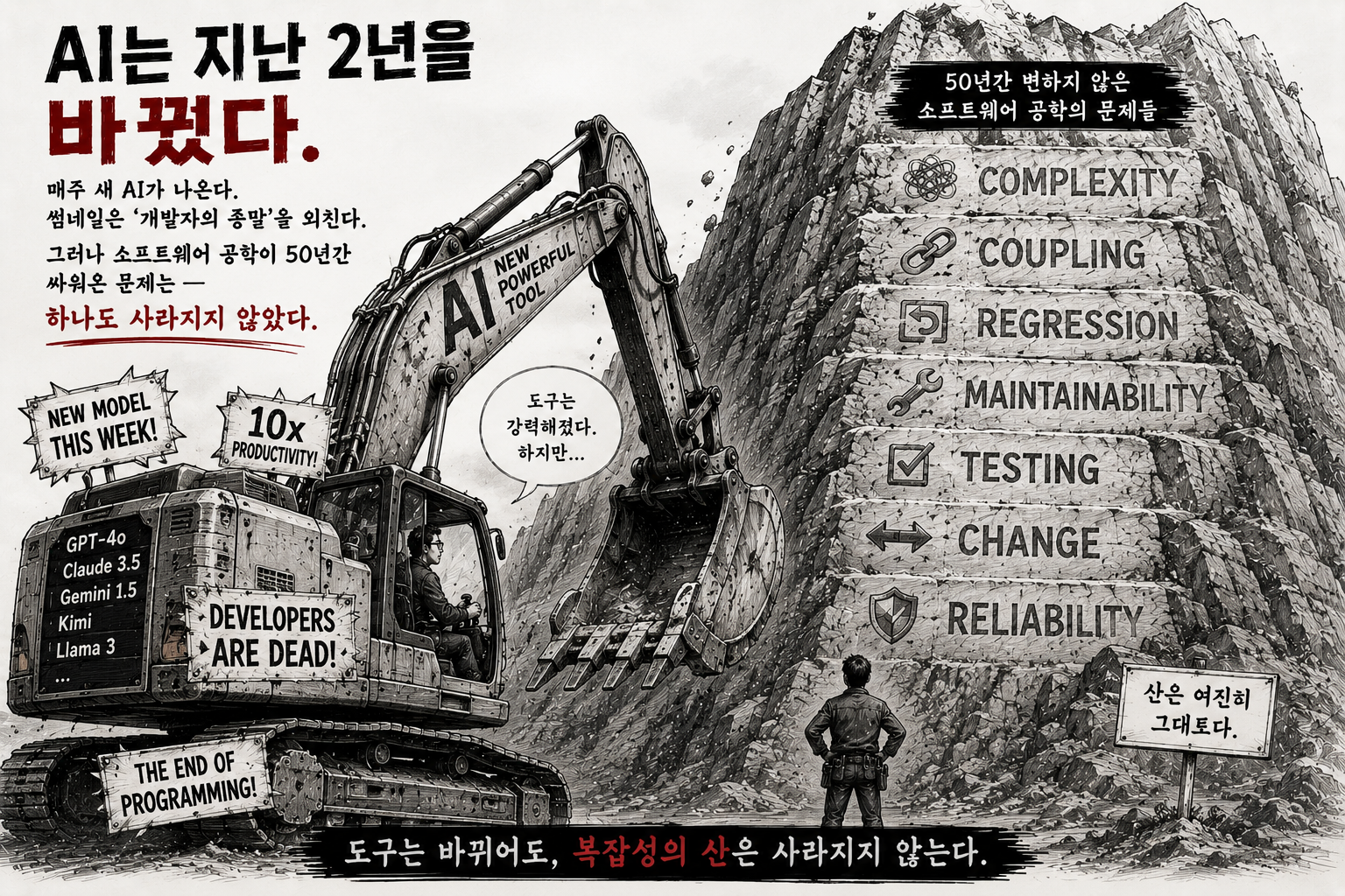 50년의 세 가지 문제